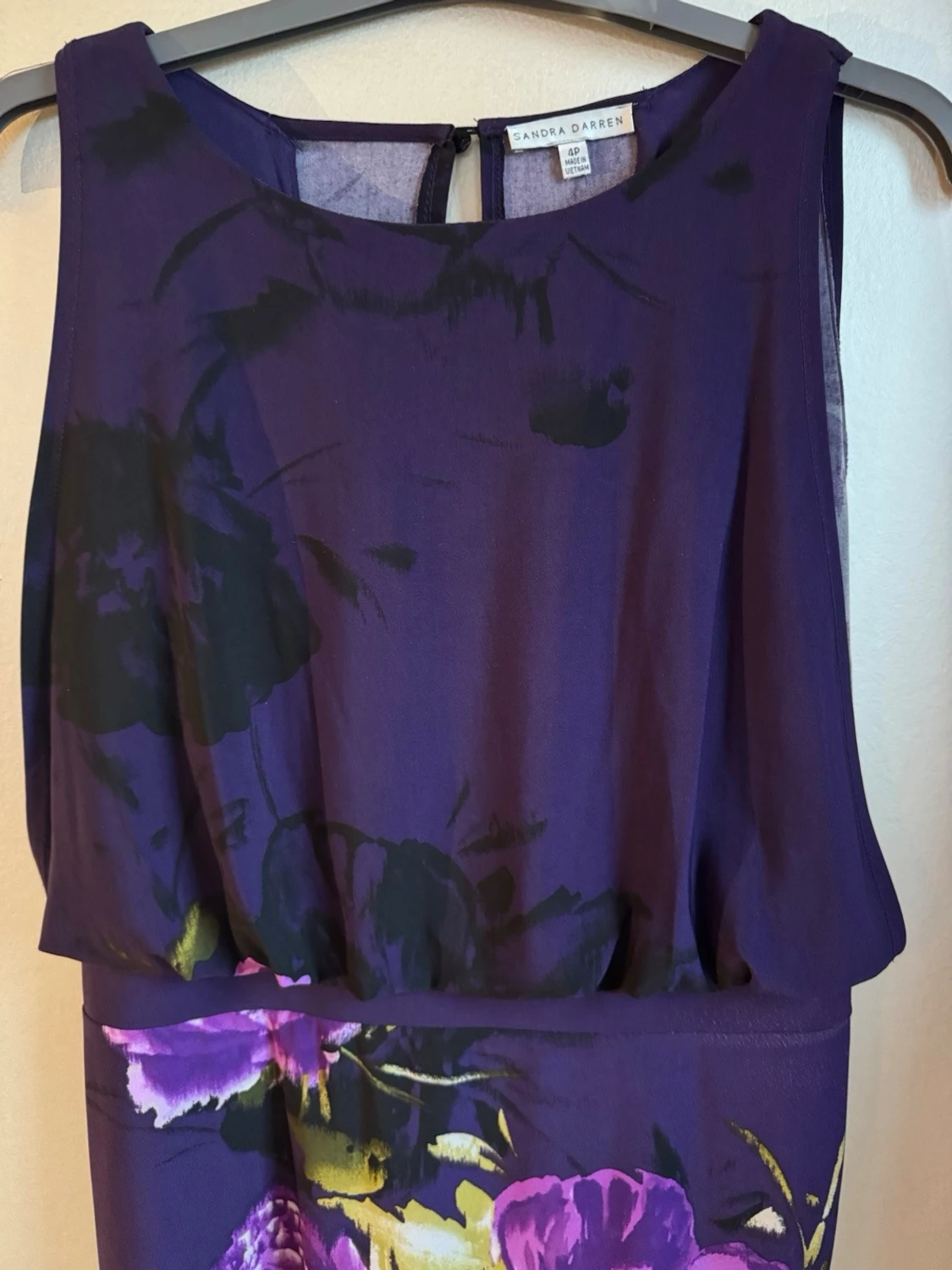 Mörklila kortklänning Sandra Darren - 3