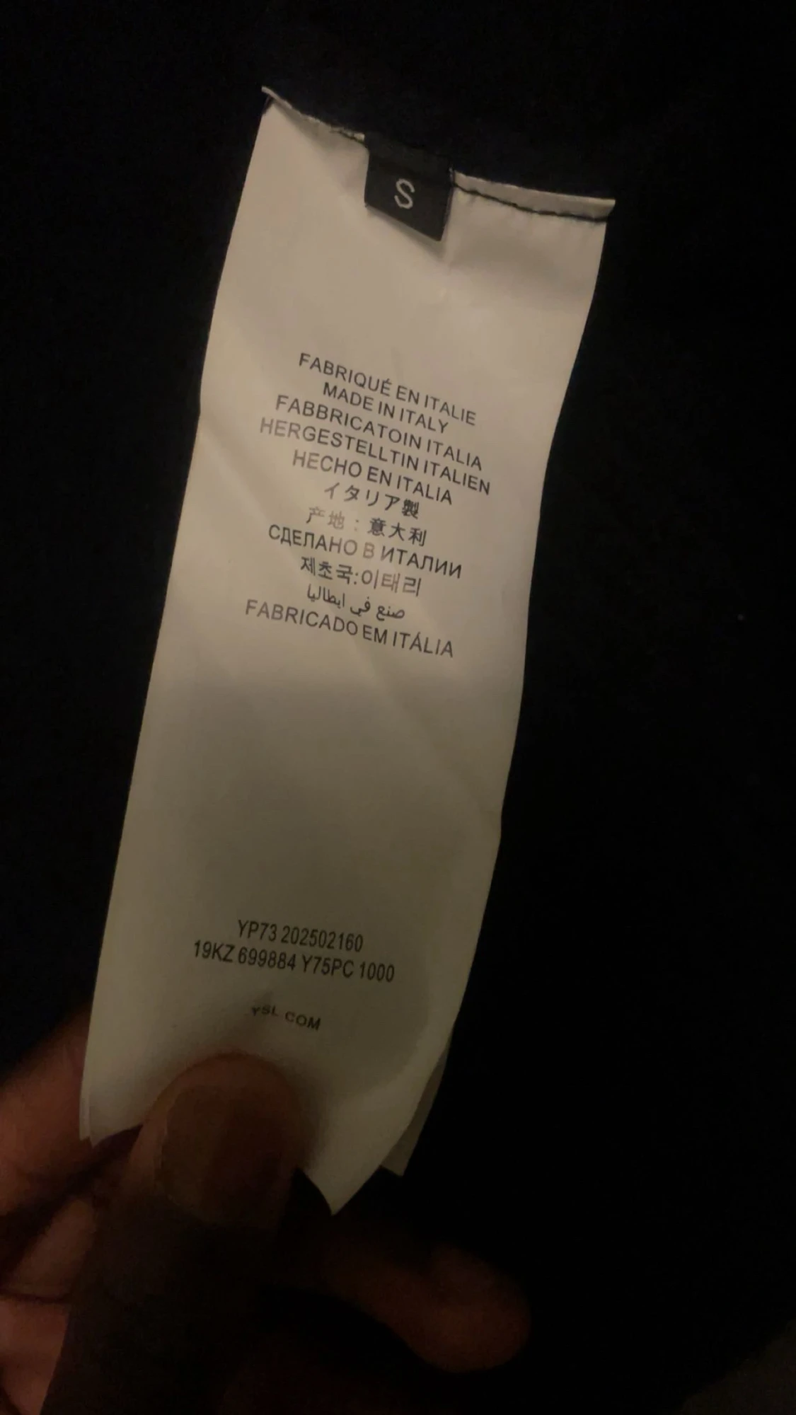 Svart stickad Saint Laurent tröja S - 2