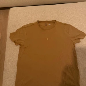 Brun t-shirt från Polo Ralph Lauren - Snygg brun t-shirt från Polo Ralph Lauren med klassisk passform och broderad logga på bröstet. Tillverkad i mjuk bomull och har rund halsringning och korta ärmar. Perfekt för en clean och stilren look.