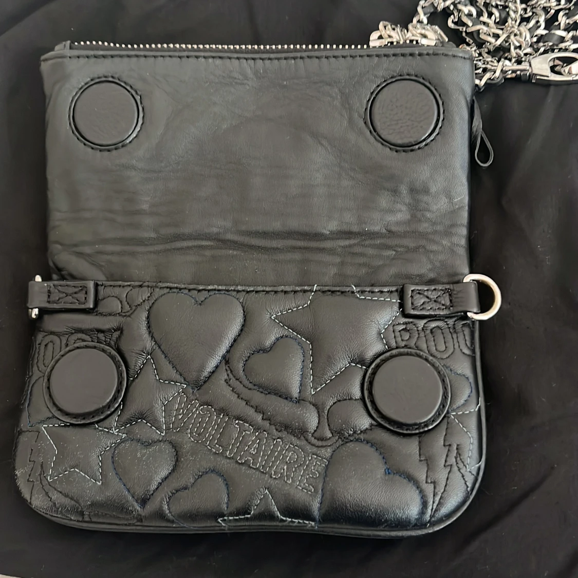 Svart axelväska Zadig & Voltaire skinn - 2