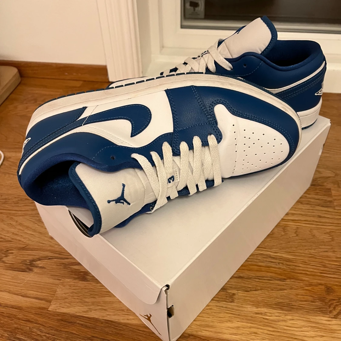 Nike Air Jordan 1 Low blå/vit - 4