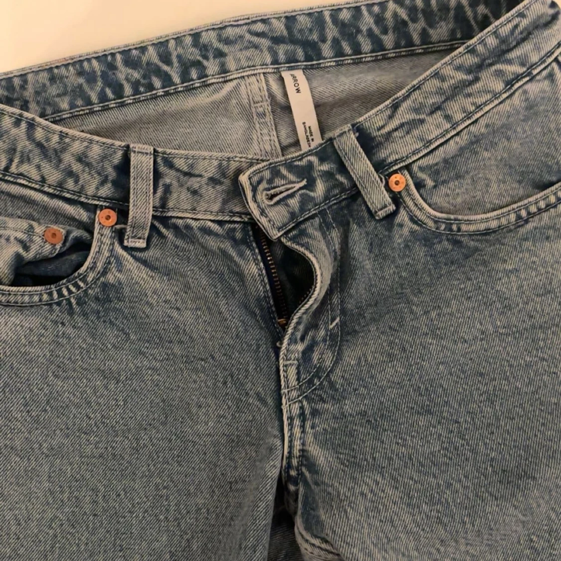 baggy lowaist jeans  - 1