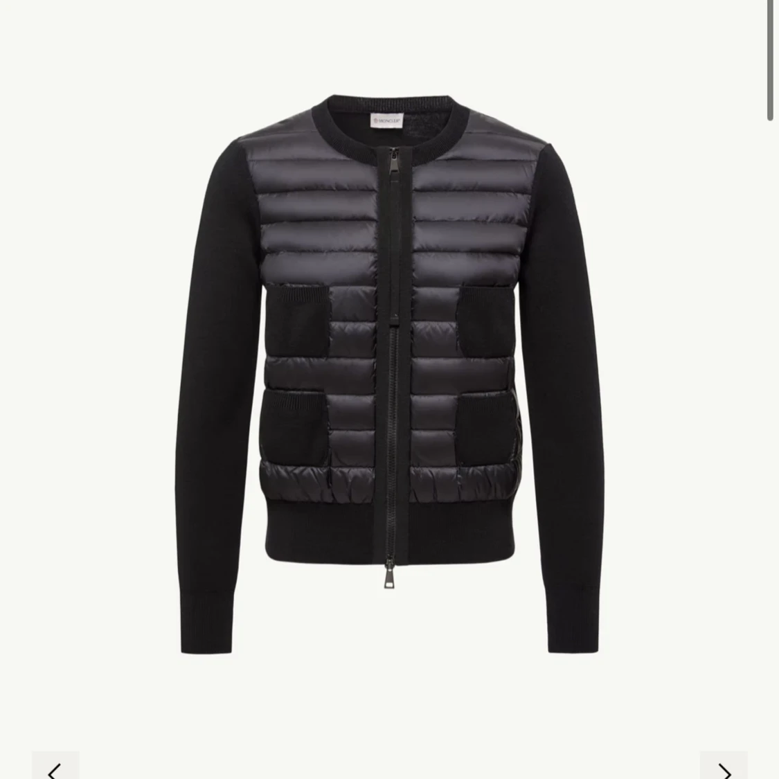 Svart cardigan jacka från Moncler