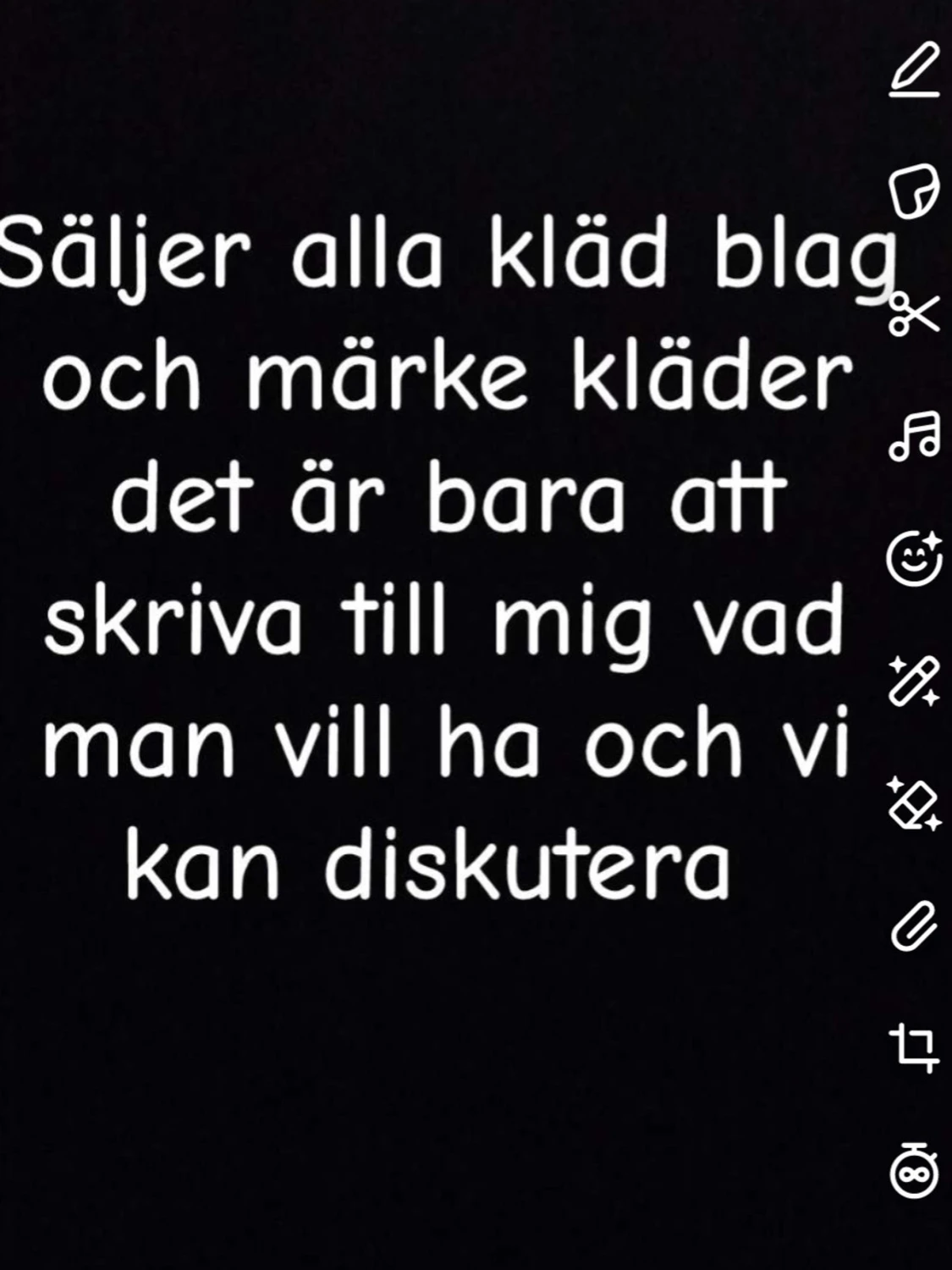 Olika märkeskläder till salu