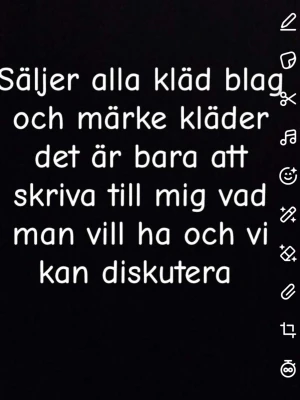 Olika märkeskläder till salu - Säljer olika slags märkeskläder. Kontakta mig för att diskutera vad du är intresserad av, så kan vi prata vidare om utbud och detaljer.