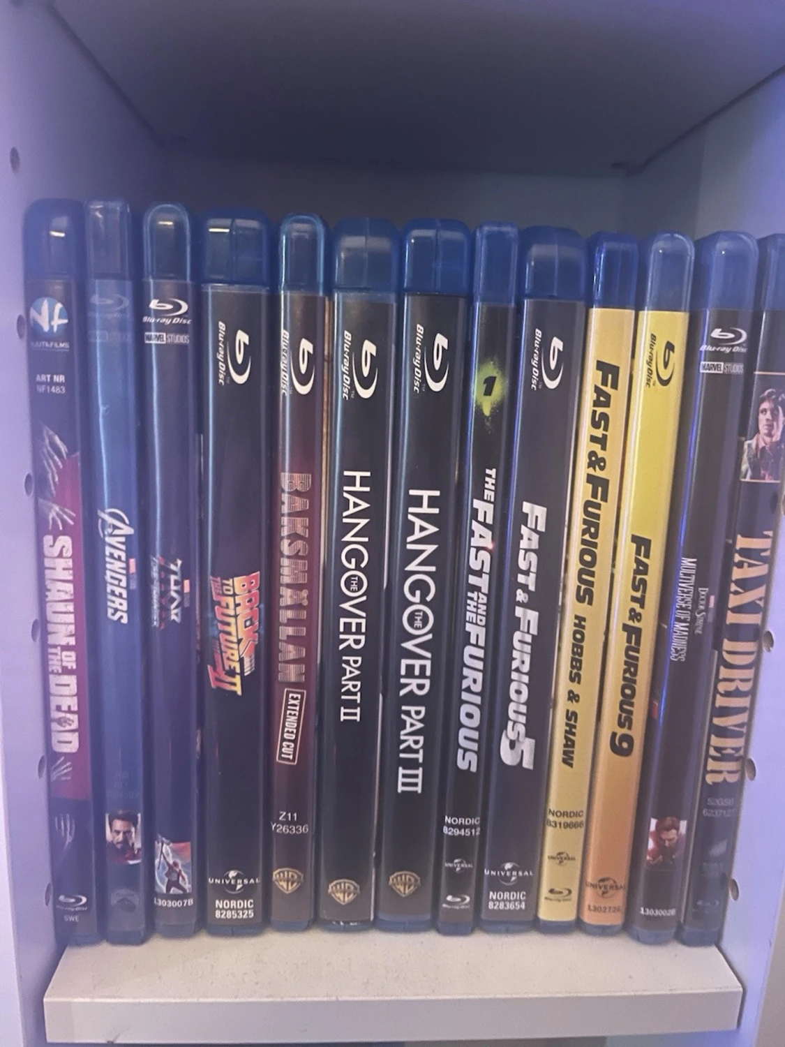 Samling med populära filmer på Blu-ray - 2