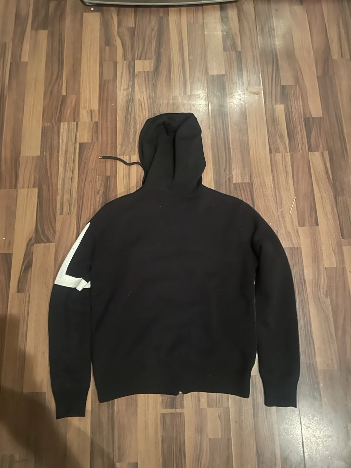 Svart teddyjacka med huva Moncler - 1