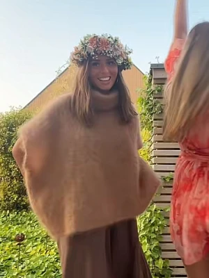 Brun/beige mohair tröja  - Mohair tröja från TwoAngels. Storlek M 💕💕🙌🏼🙌🏼🎀🎀🎀mysigaste tröjan 