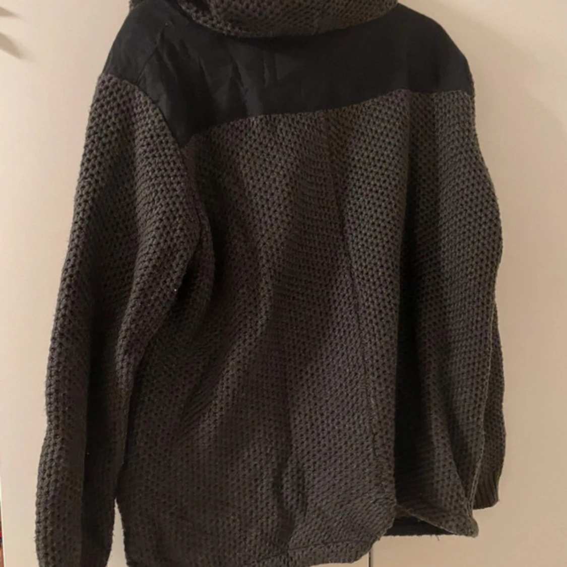 Grågrön kofta med huva för herr, storlek XL, Originals - 1