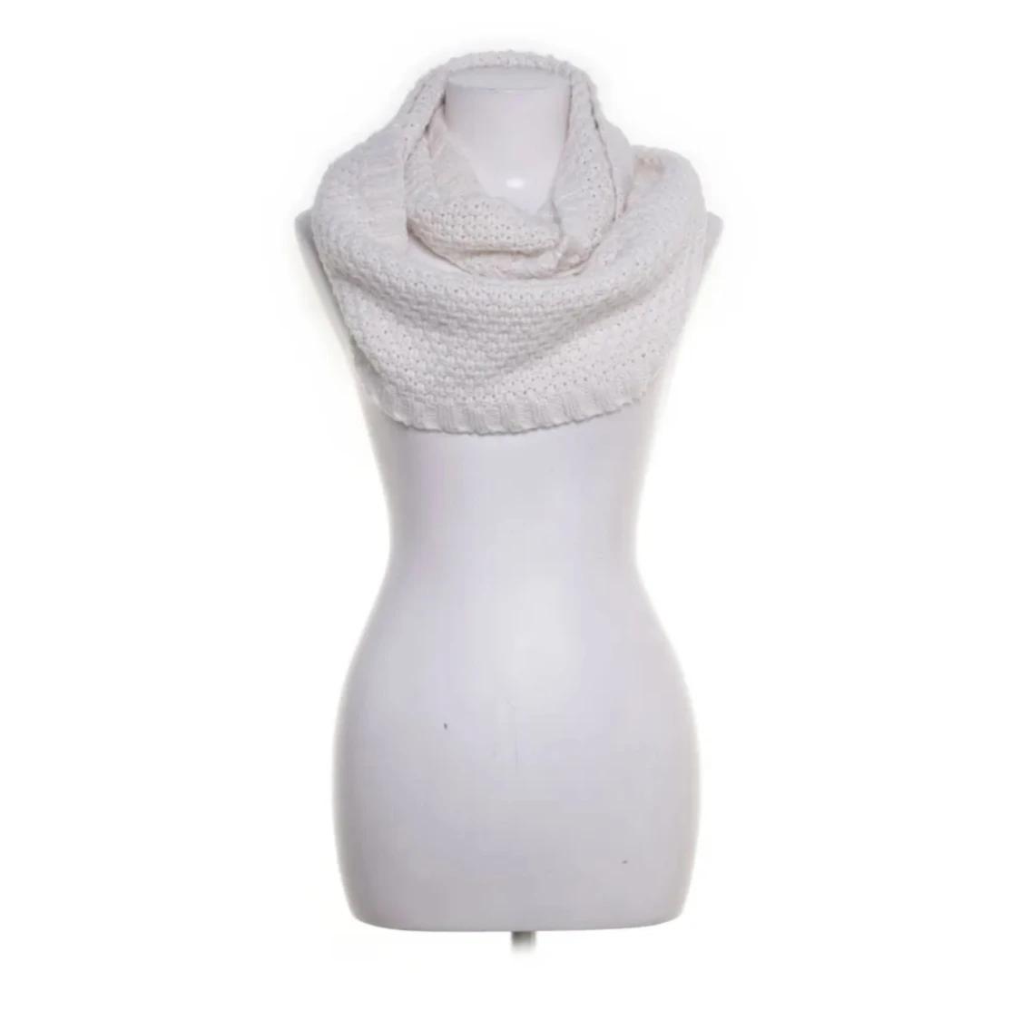 Vit stickad halsduk från H&M