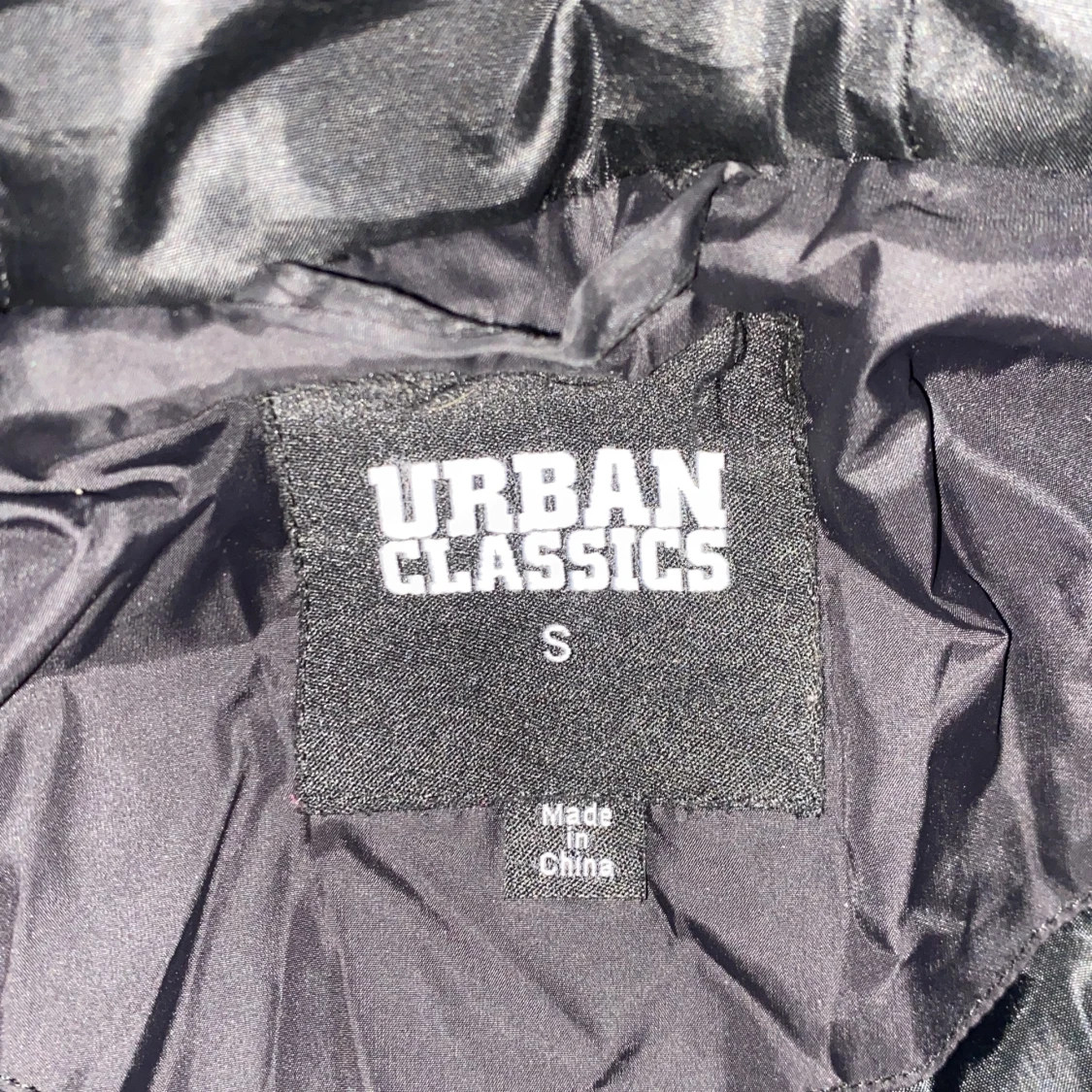 Mörkblå pufferjacka Urban Classics S - 3