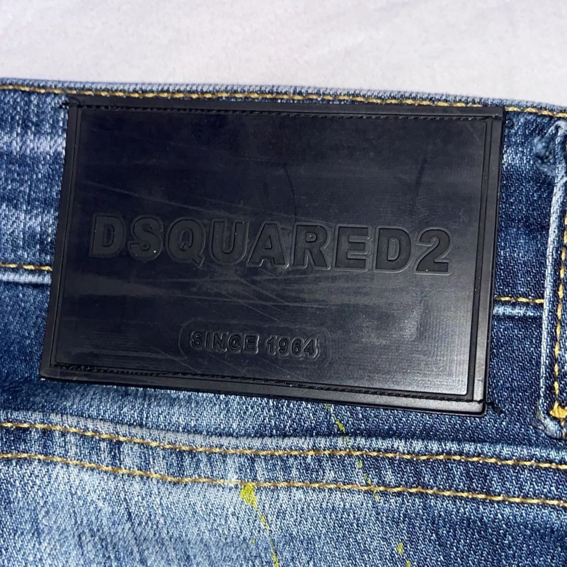 Dsquared2 blå jeans med slitningar - 3
