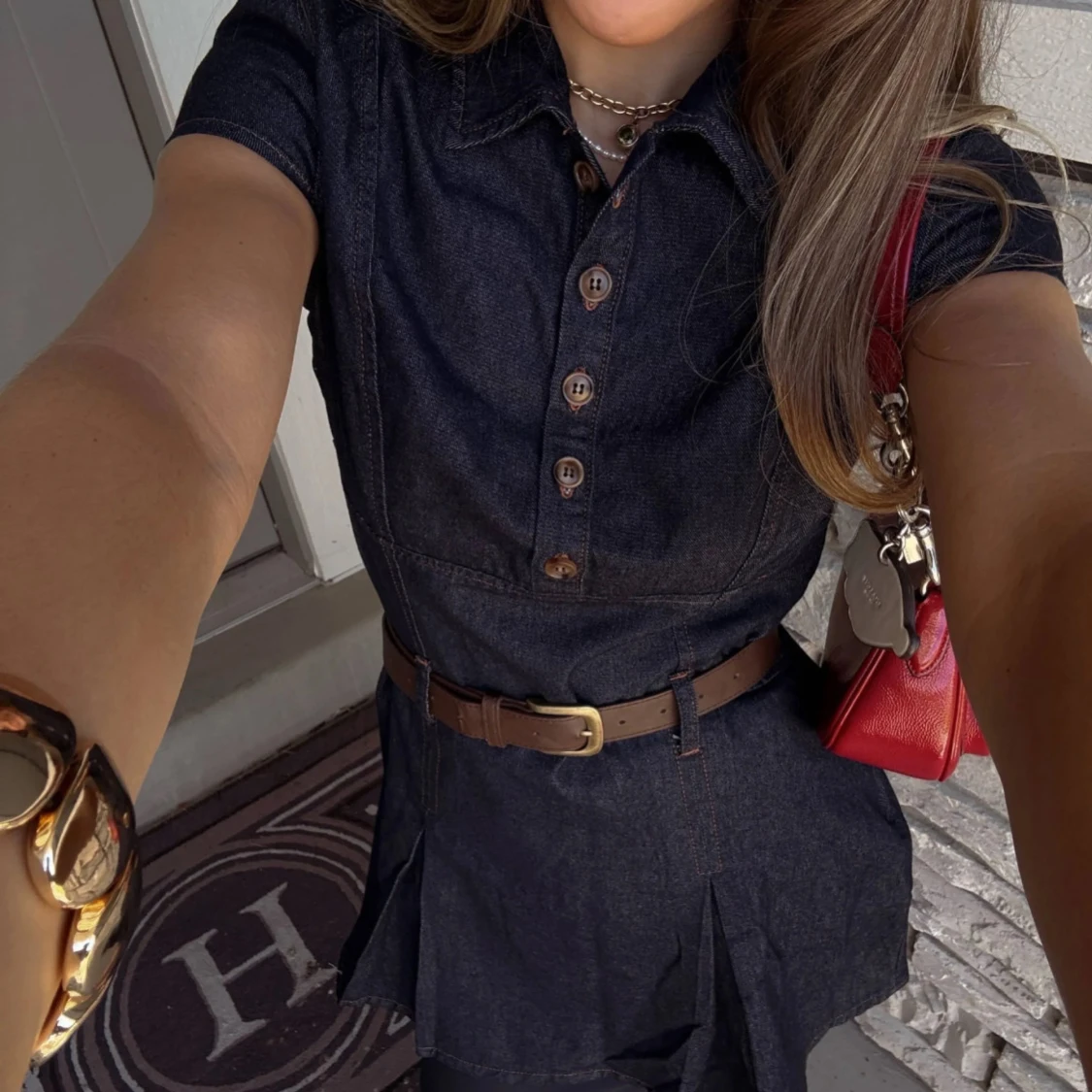 Trendig jeansklänning från cider 