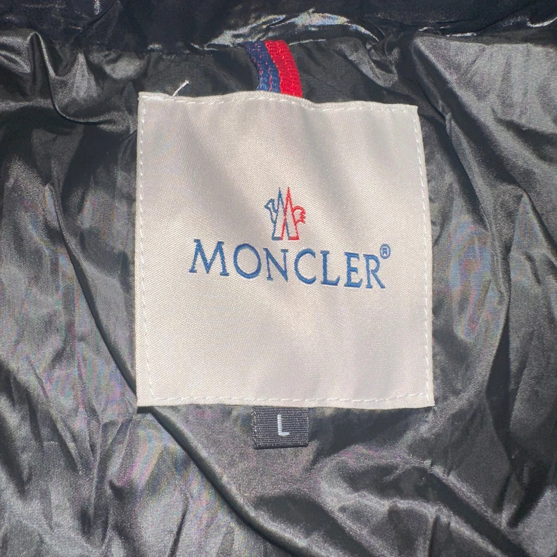 Svart Moncler pufferjacka L - 3
