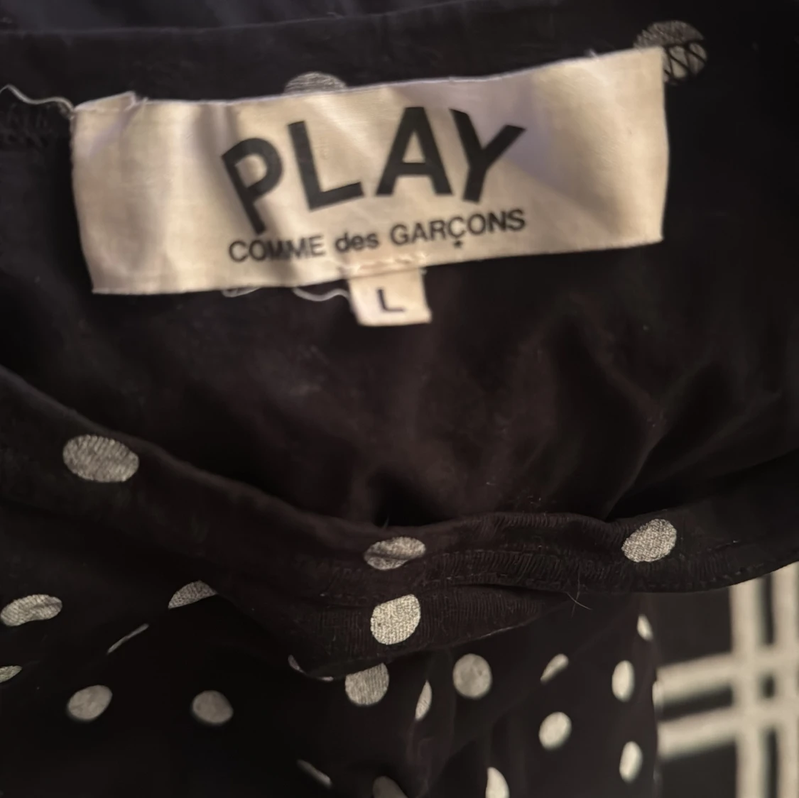 Svart prickig långärmad tröja CdG - 2