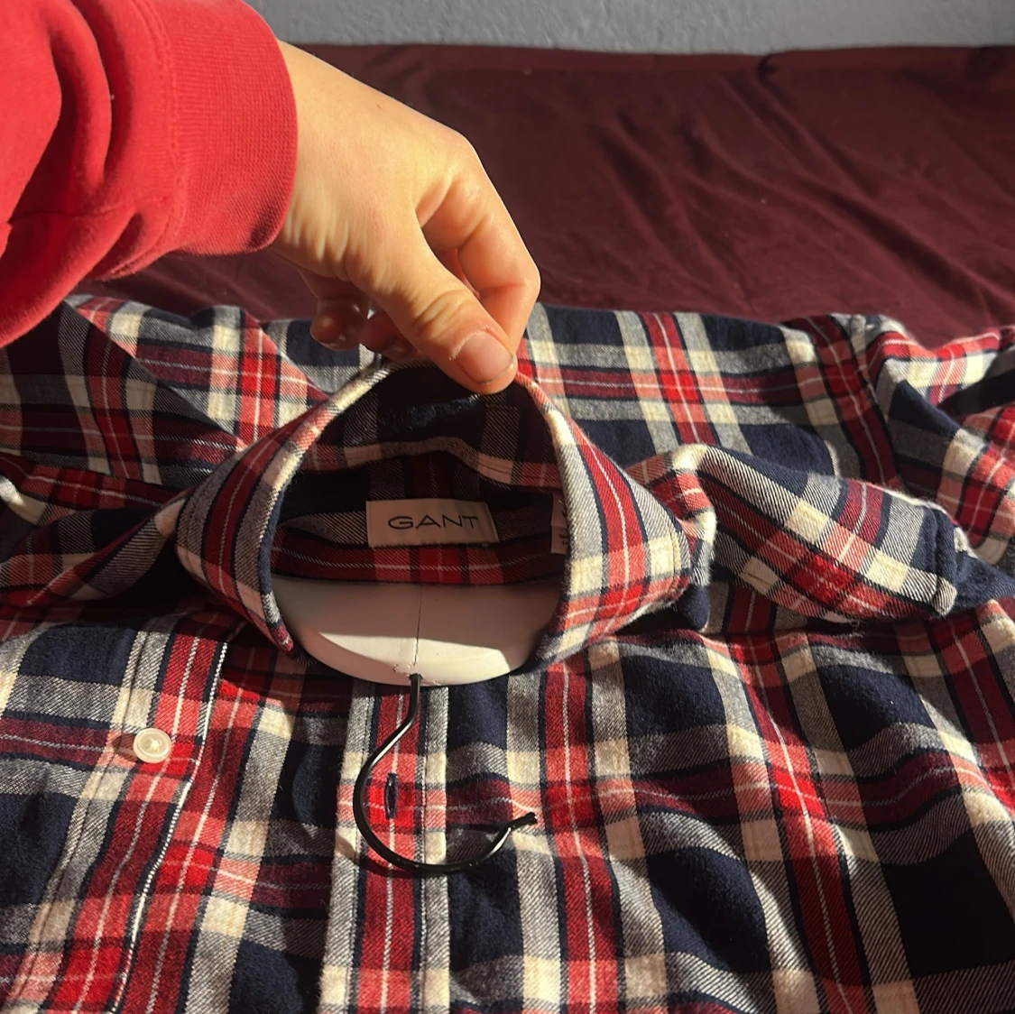Rutig skjorta från GANT i bomull - 2