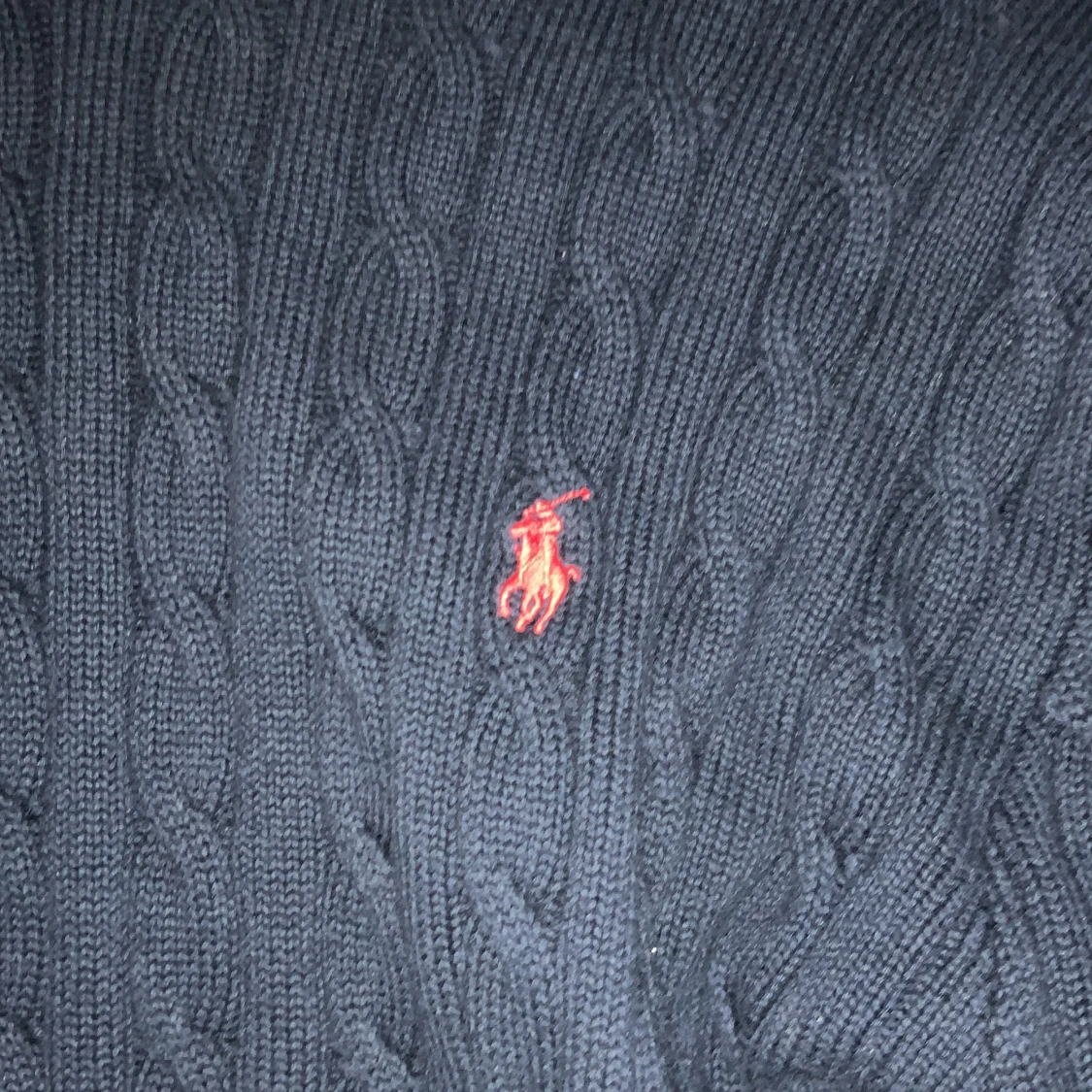 Mörkblå stickad tröja Polo Ralph Lauren - 1