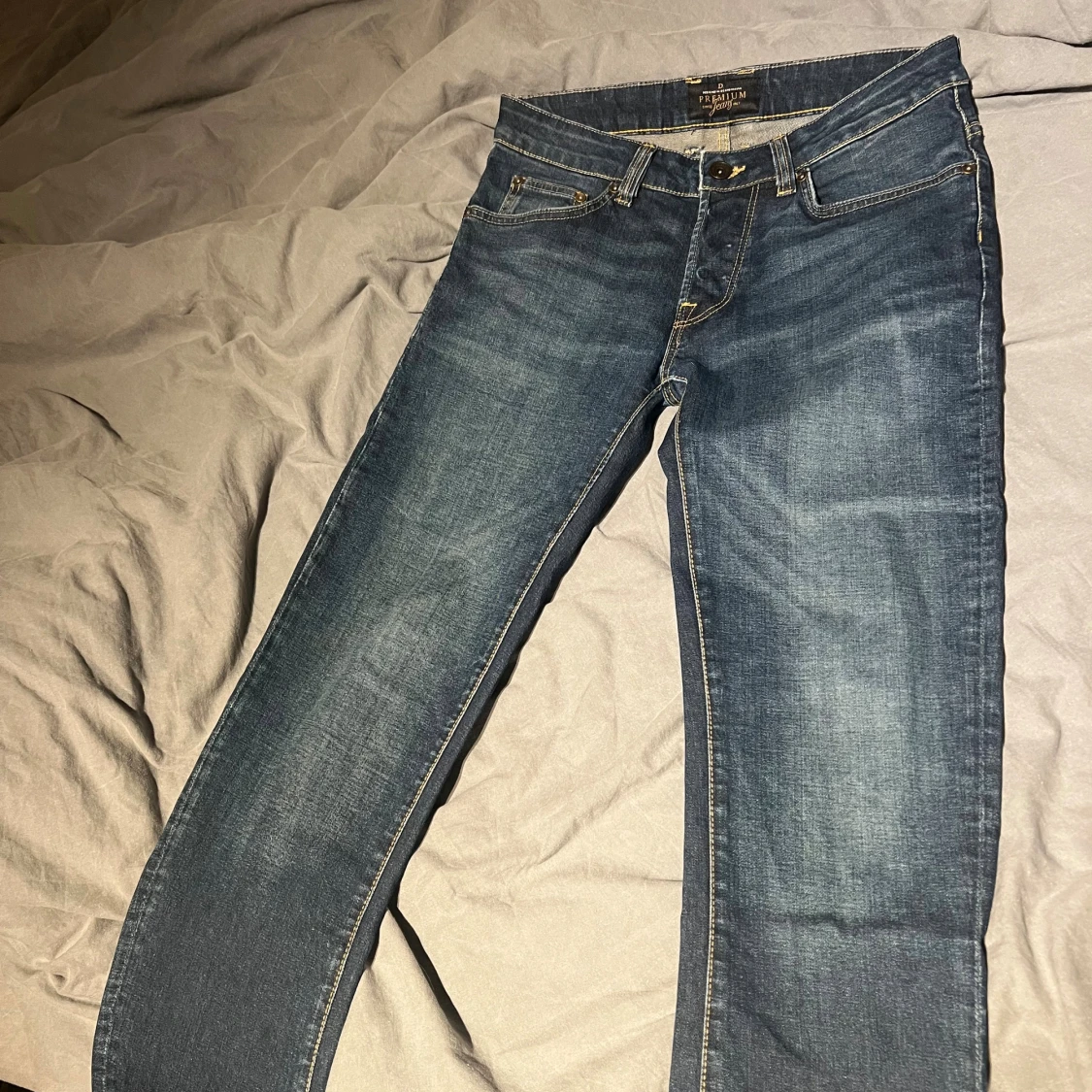 Premium Jeans blå raka herrjeans - 1