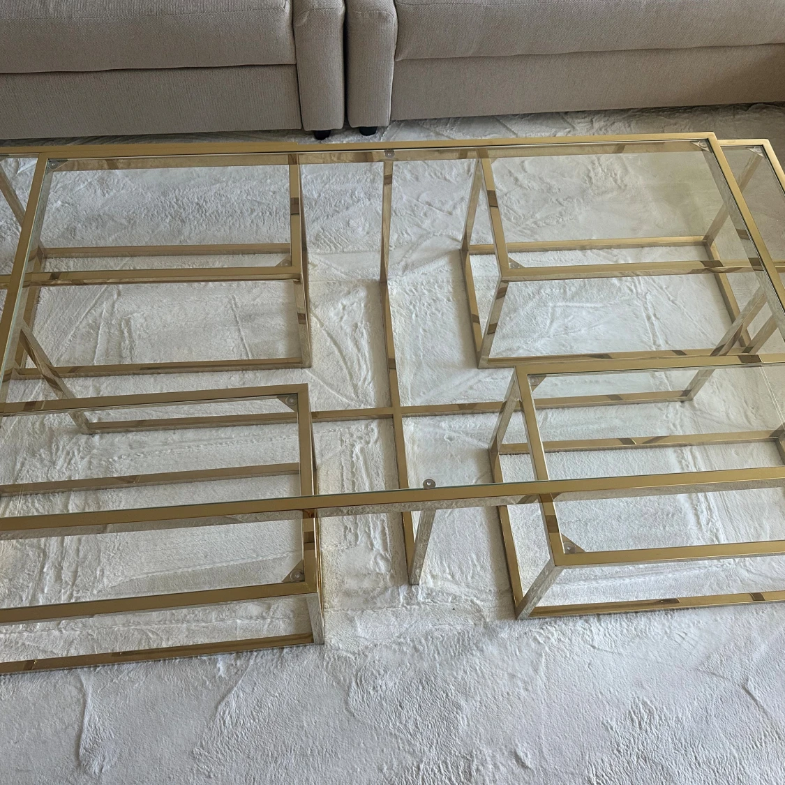 Soffbord med 4 sidobord  - 1