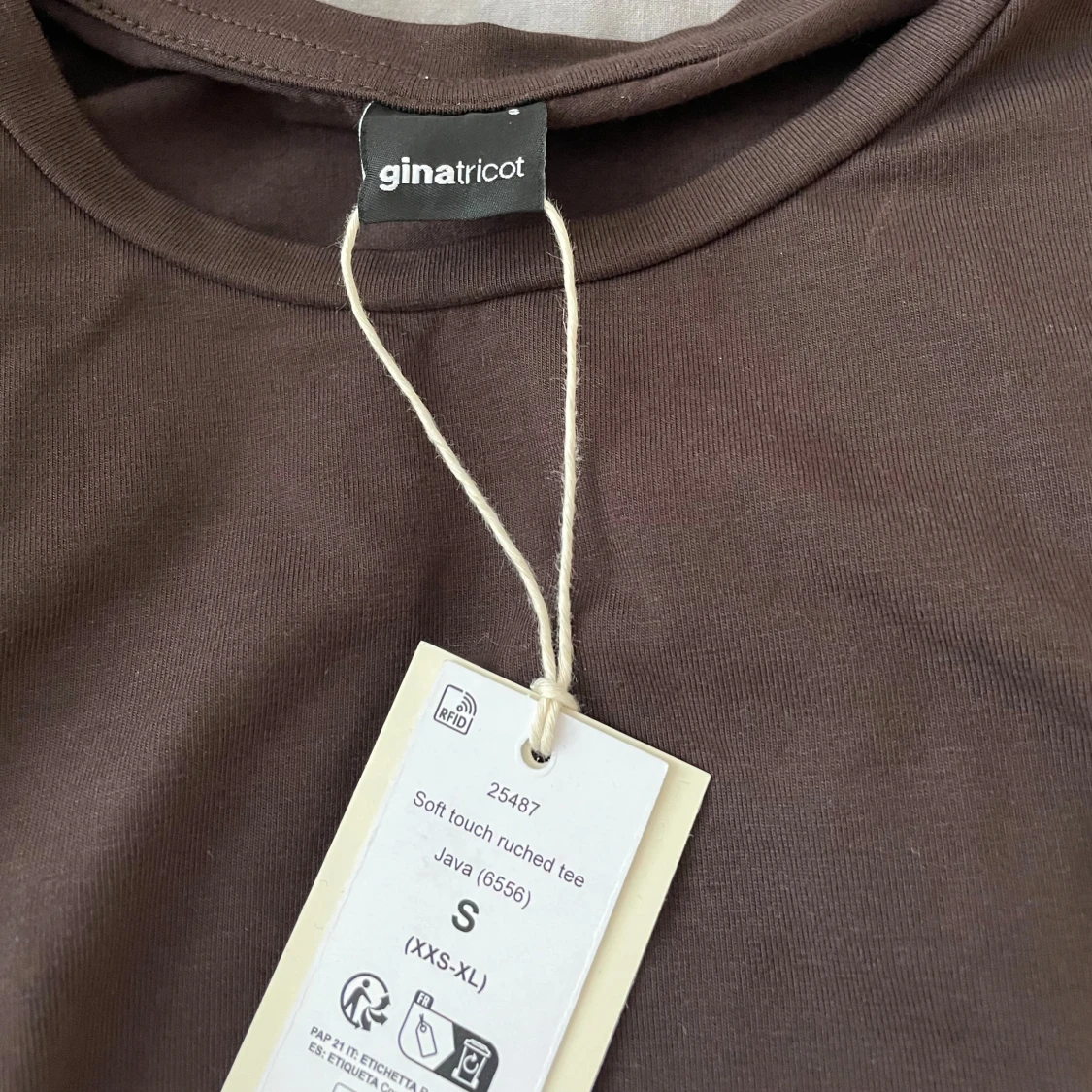 Soft touch ruched tee - 1