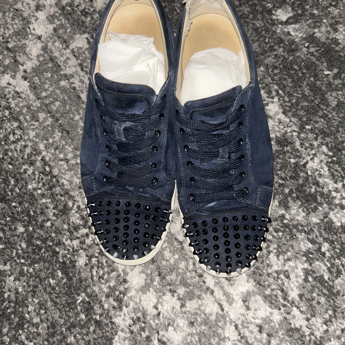 Mörkblå Christian Louboutin sneakers - 2