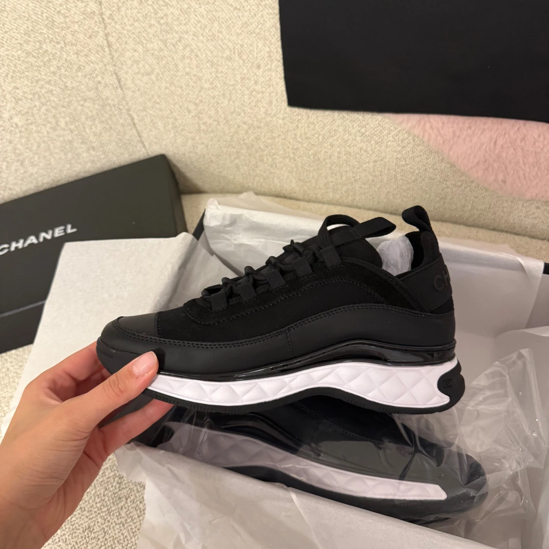 Svarta sneakers från Chanel - 3