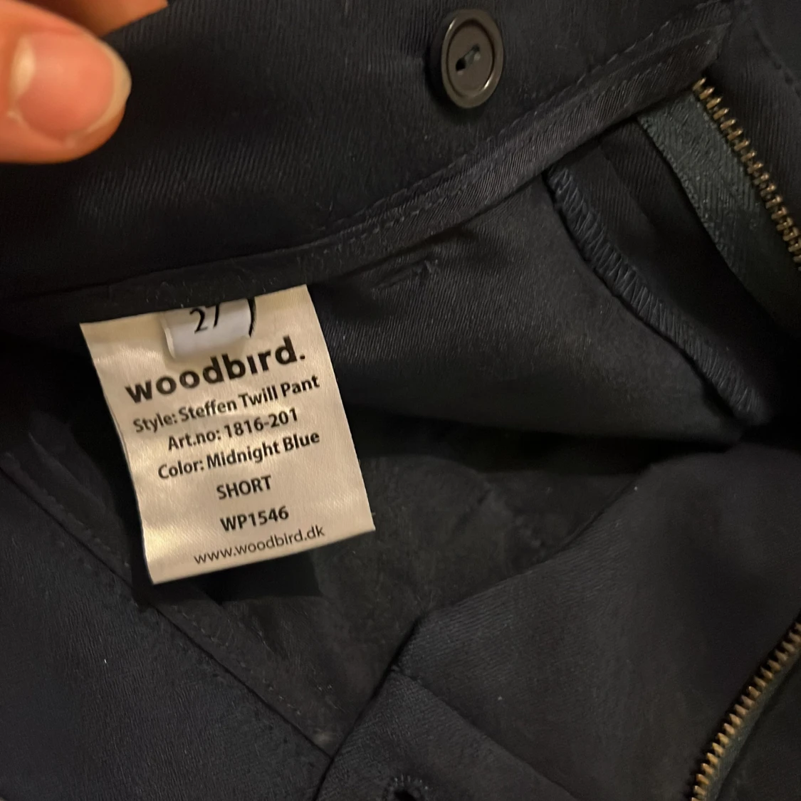 Midnattsblå kostymbyxor från Woodbird - 2