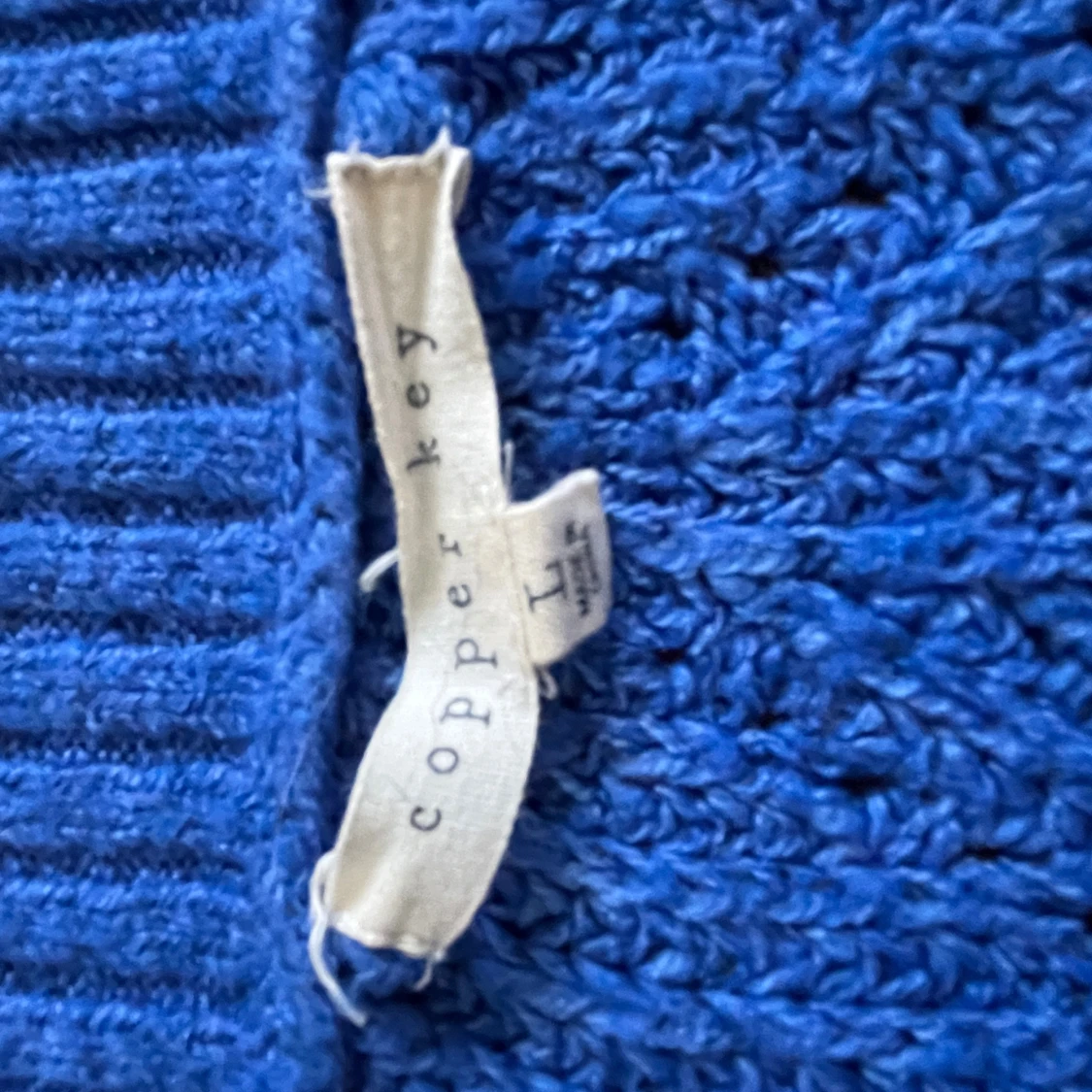 Kornblå stickad tröja Copper Key - 2