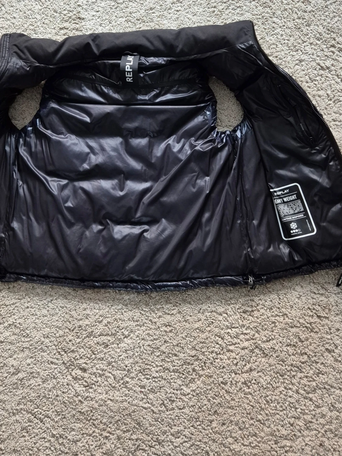 Svart/blå dunväst från replay - 2