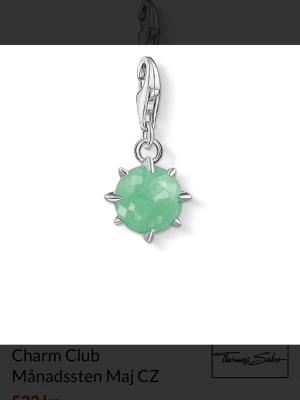 Månadssten Thomas Sabo  - Berlock från Thomas Sabo. Nypris 649 kr, säljer för 70, vill bara bli av med den😅 Inga defekter alls 