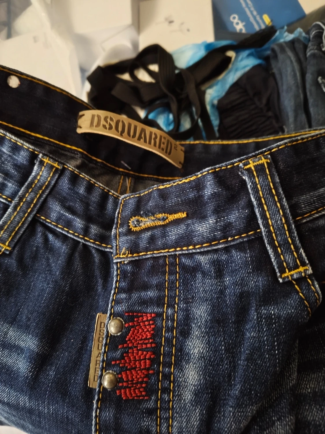 Blå raka jeans från Dsquared2 - 4