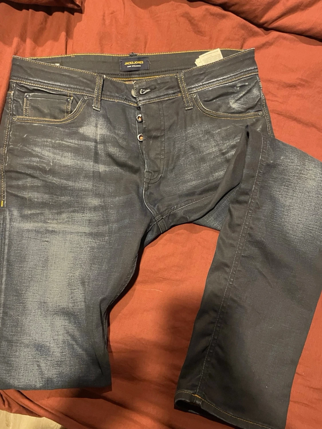 Mörkblå jeans från Jack & Jones