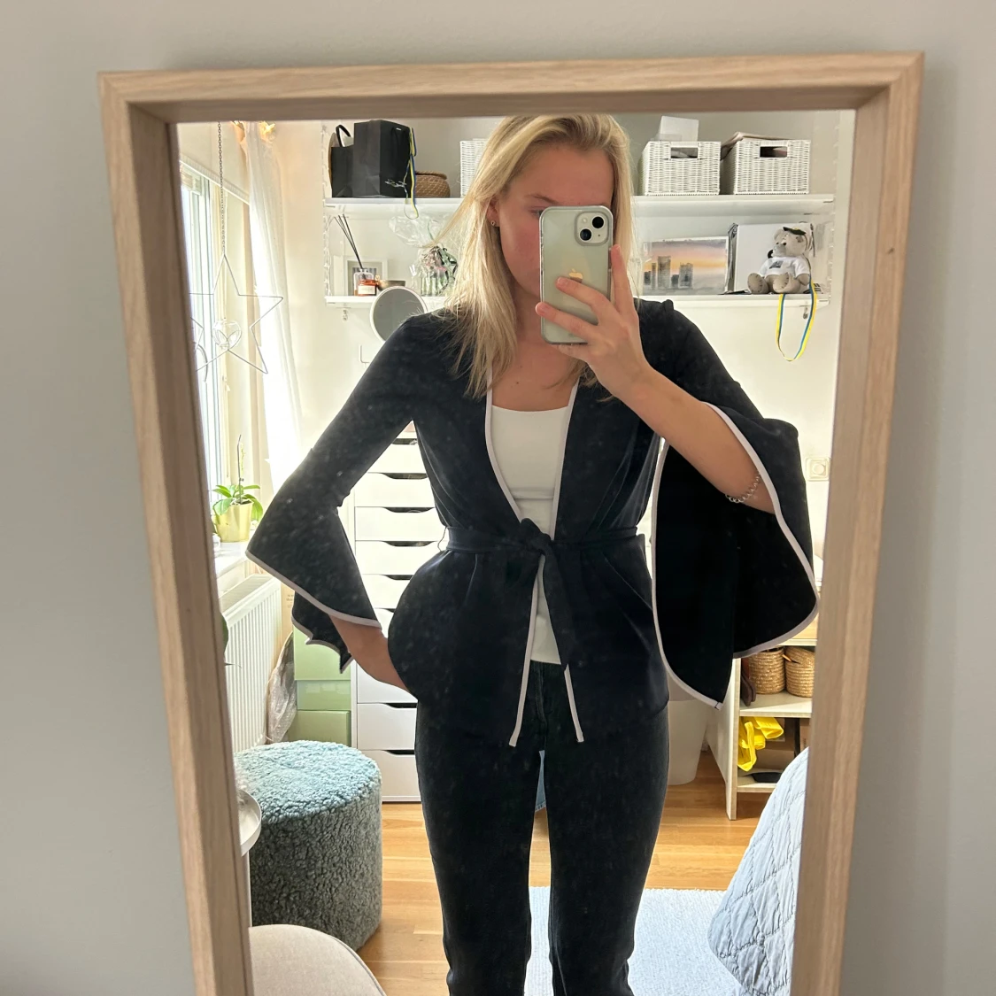 Mörkblå omlottkavaj från Zara - 1