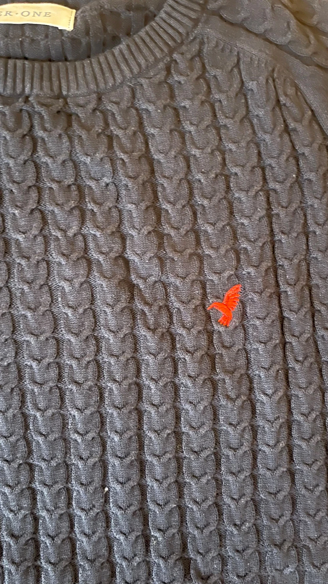 Mörkblå stickad tröja från Pier One - 1