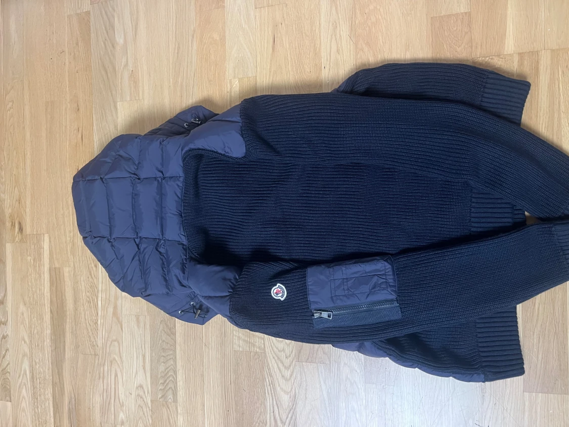 Mörkblå Moncler cardigan  - 4