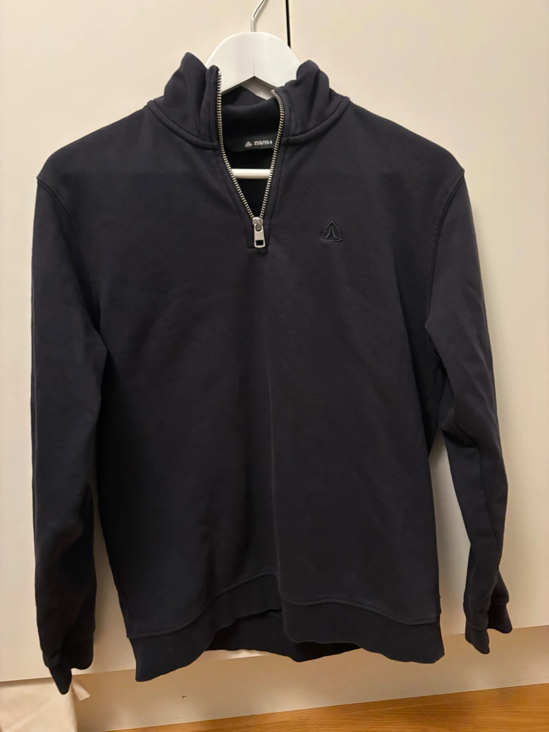 Mörkblå Firefly half zip hoodie - 1