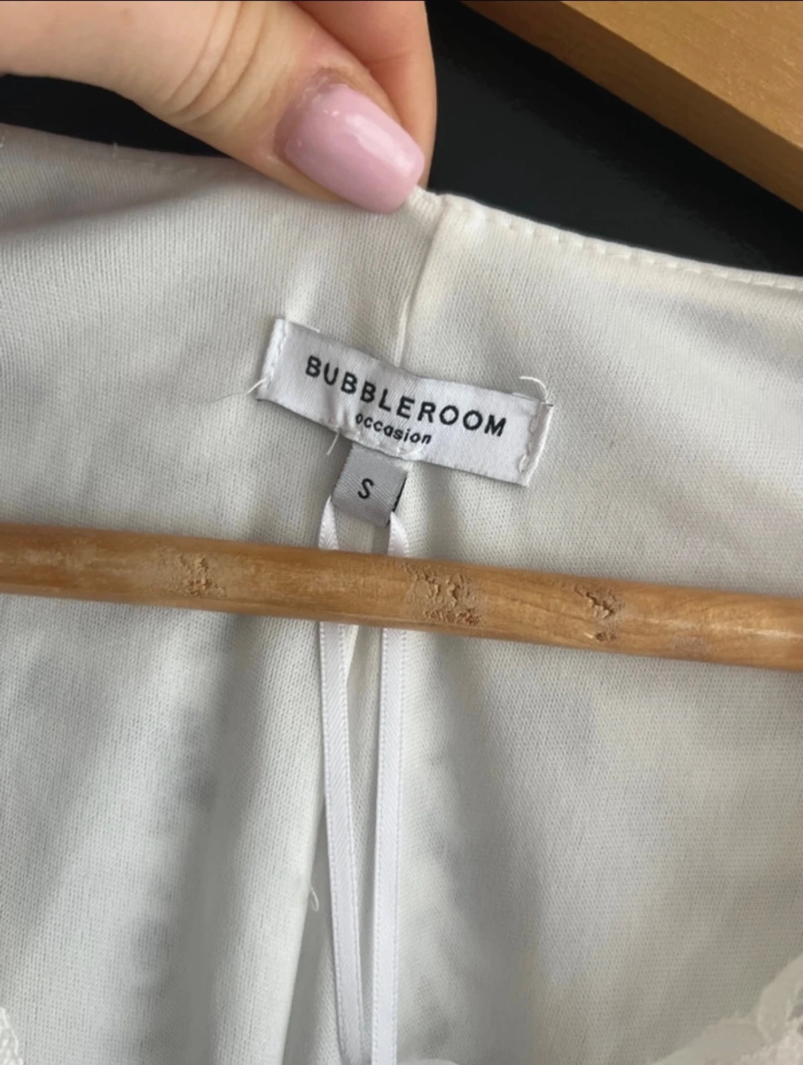 Vit spetsklänning från Bubbleroom S - 3