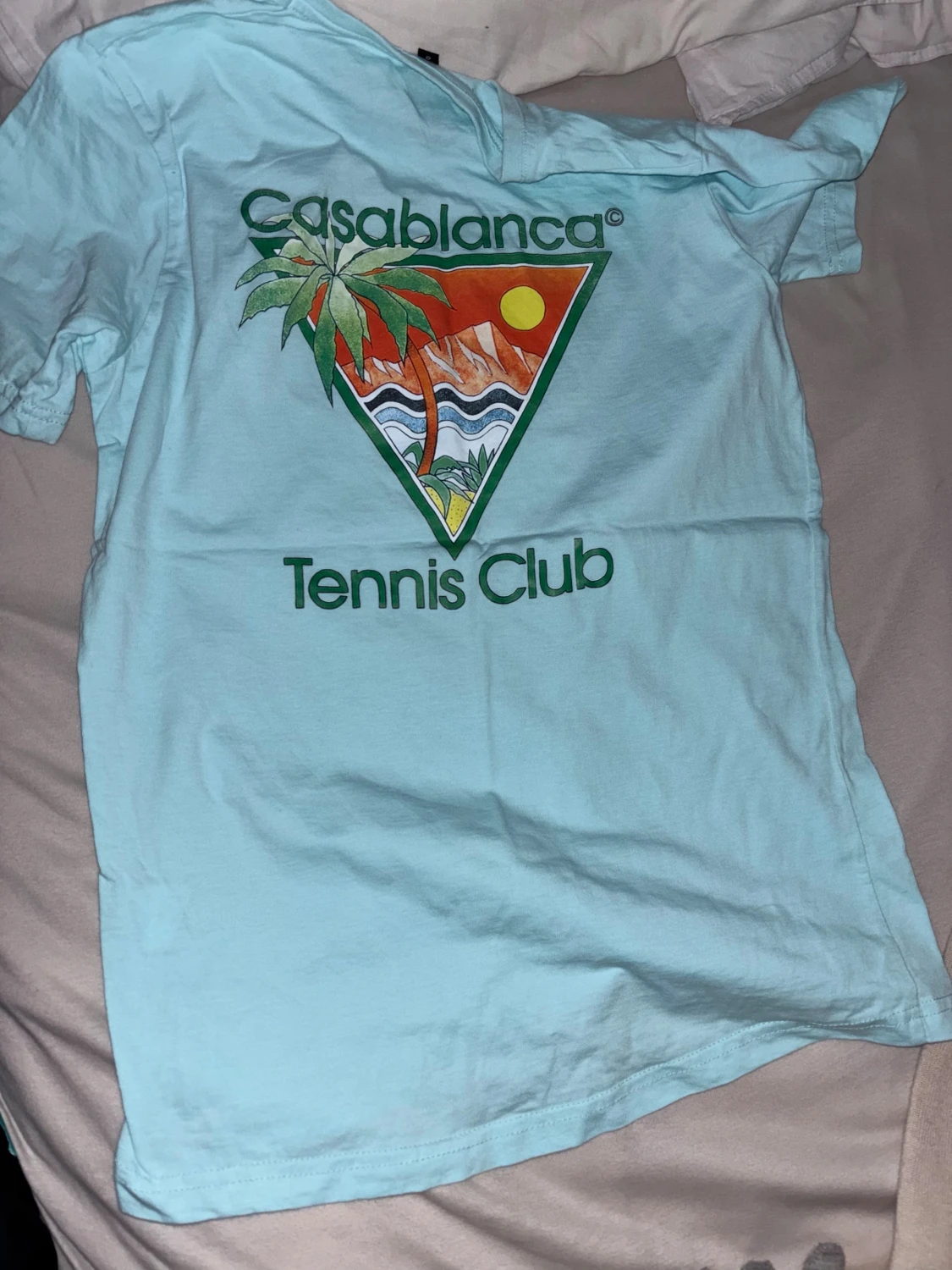 Ljusblå Casablanca Tennis Club t-shirt - 1