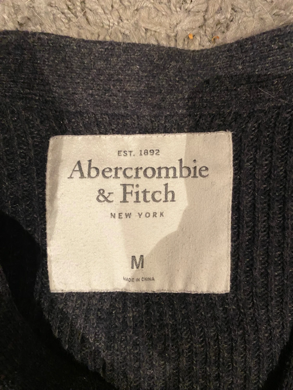 Mörkgrå kofta Abercrombie & Fitch M - 1