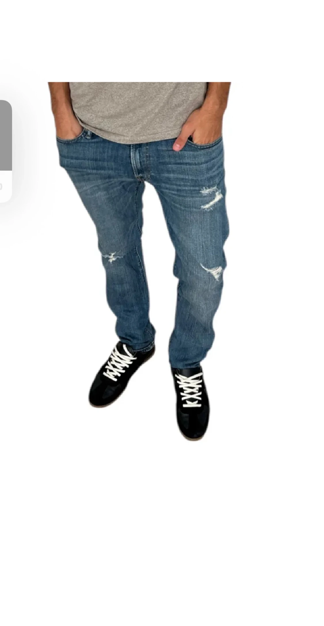 Blå Abercrombie & Fitch Langdon Slim jeans