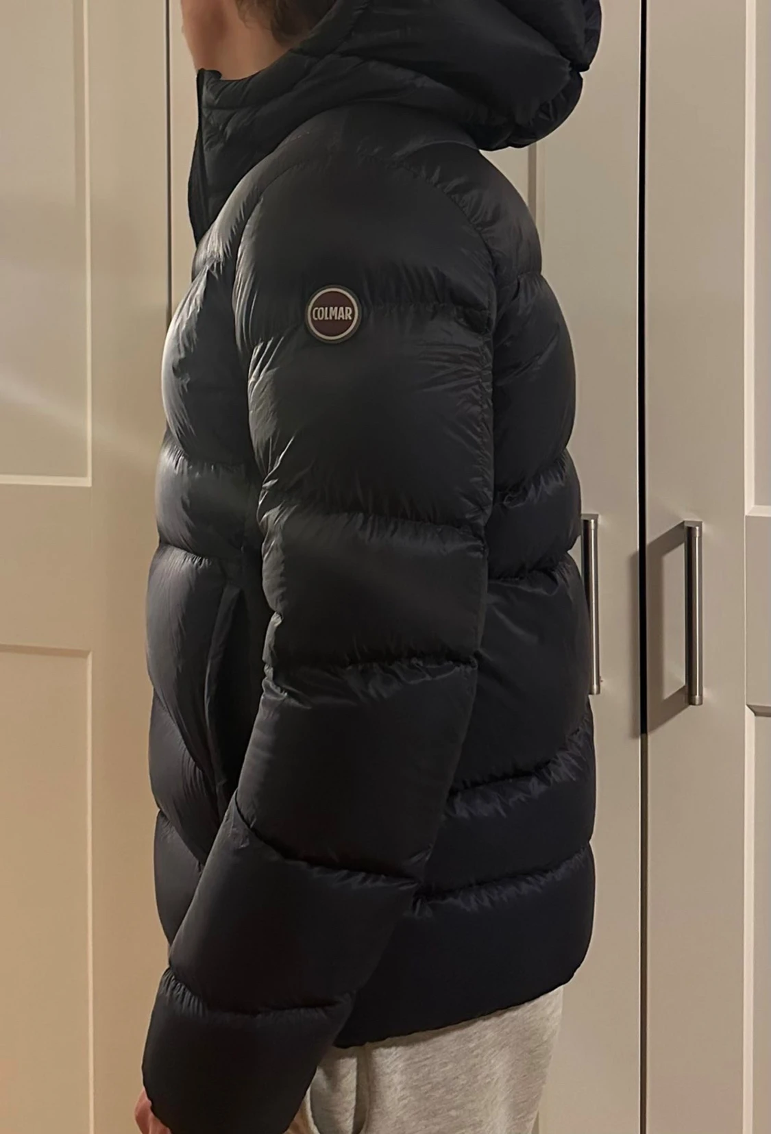 Svart Colmar pufferjacka med huva - 1