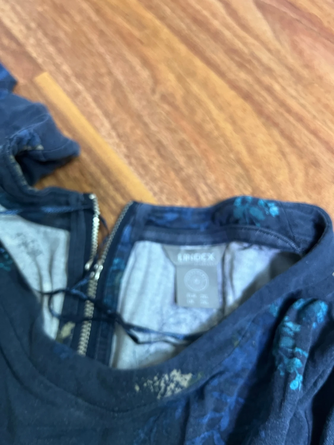 Blommig marinblå klänning Lindex 2XL - 3