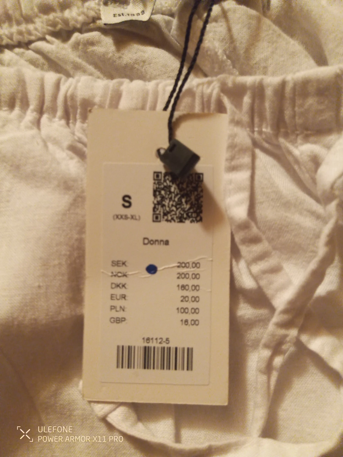 Vita linnebyxor från 157, storlek S - 2