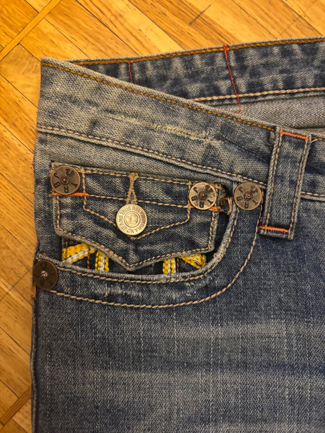 True Religion bootcut jeans blå, stl 26 - 5