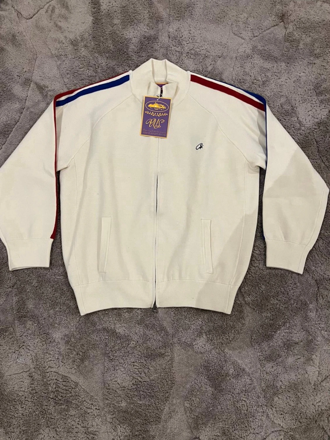 Vit zip kofta från Corteiz - 1