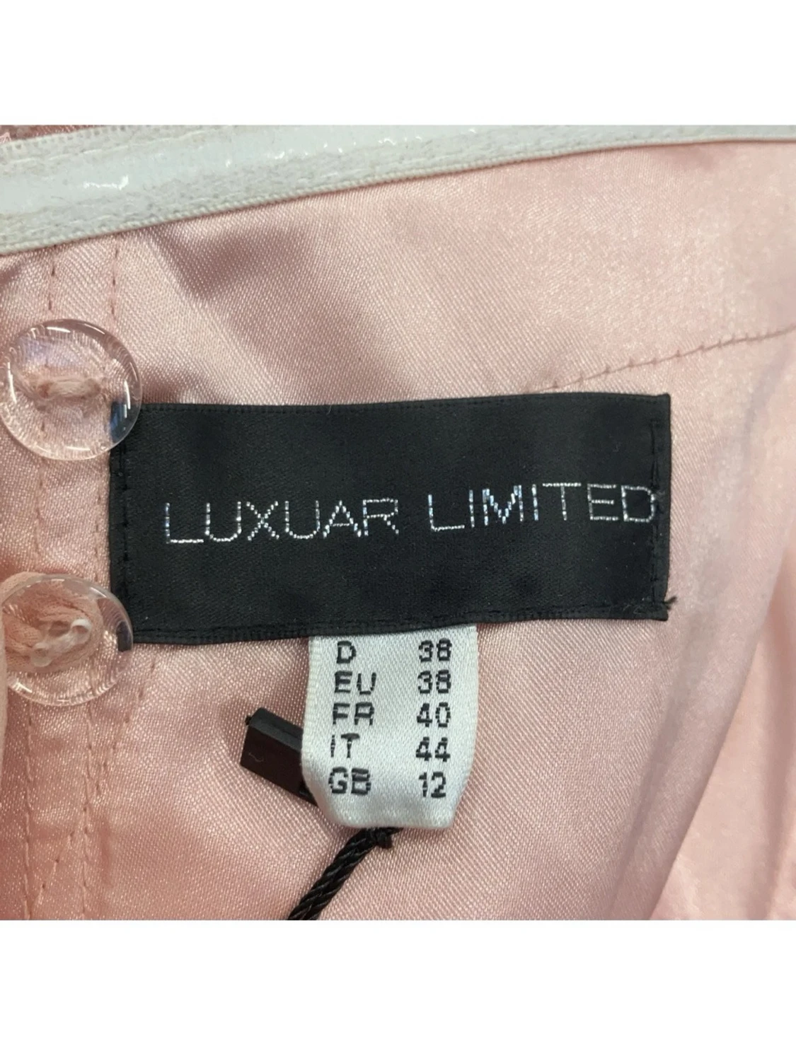 Ljusrosa långklänning med broderier - 4