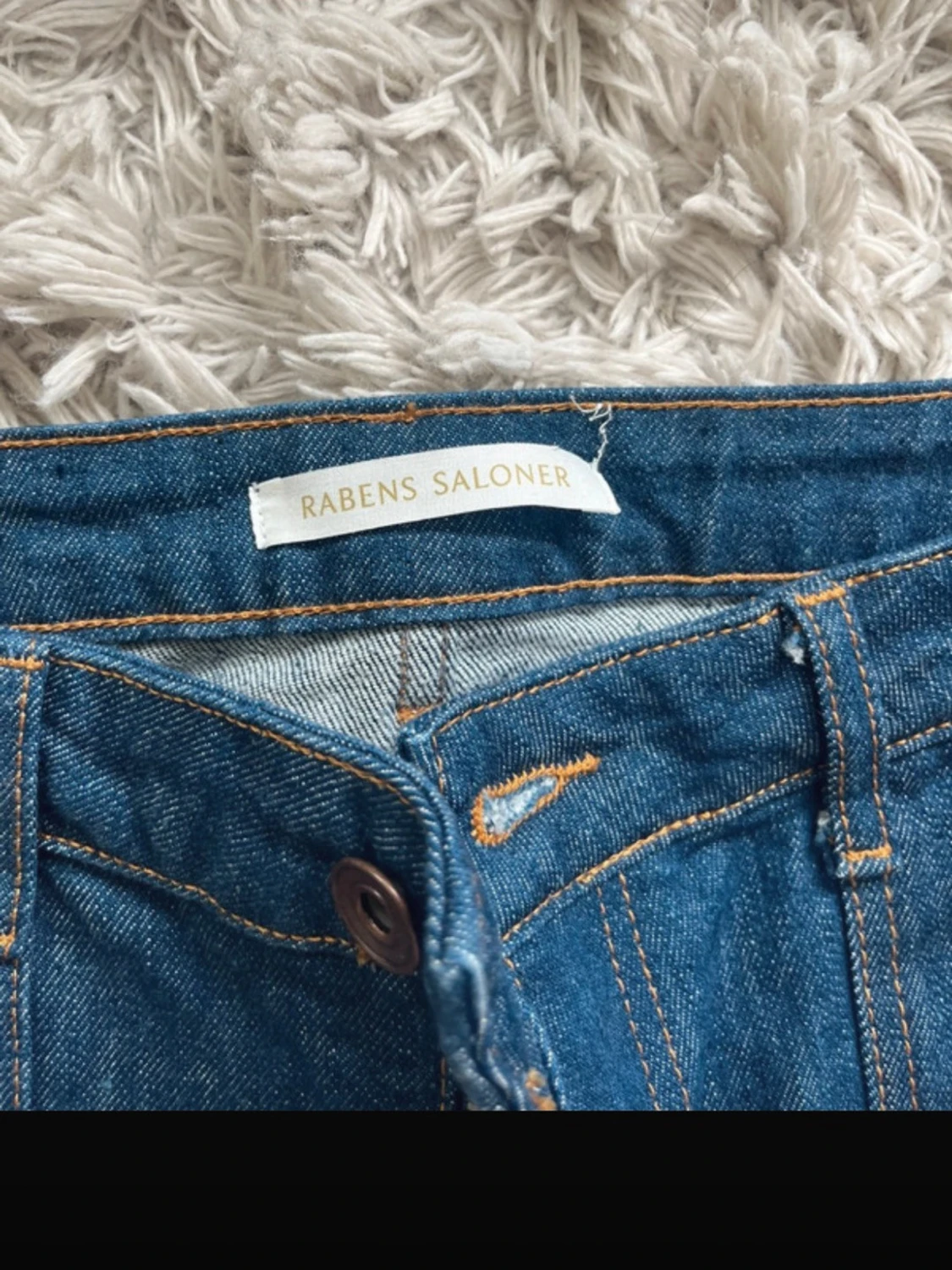 Blå wide jeans från ravens saloner  - 4