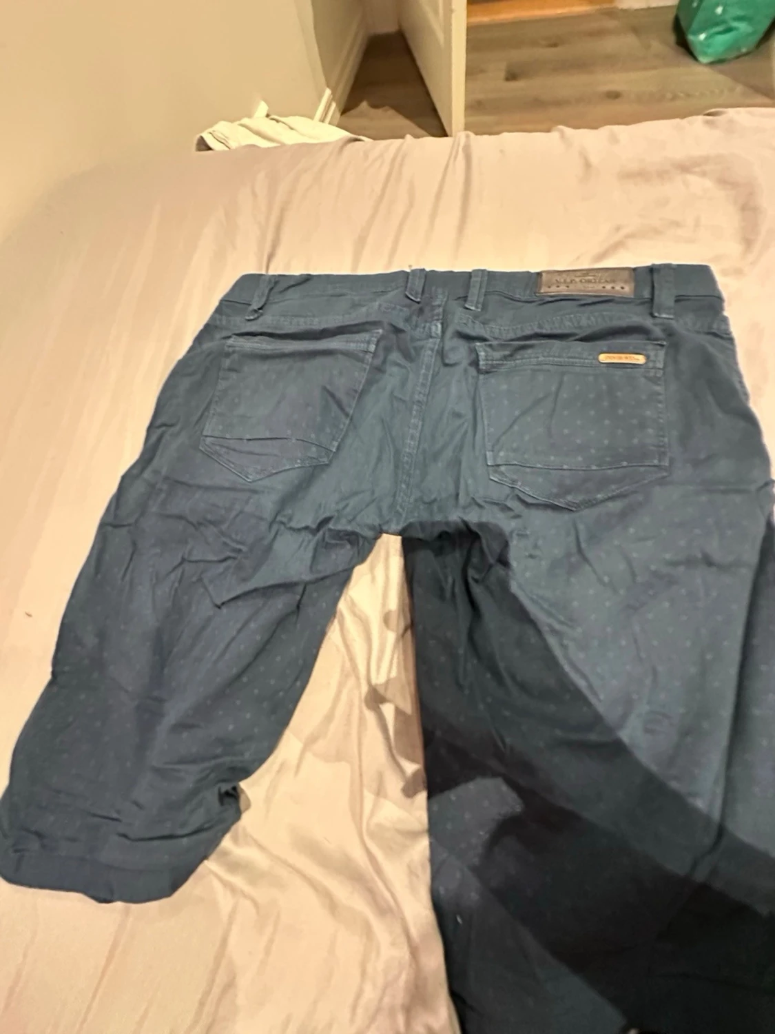 Blå caprishorts från ORJEAN, stl 34 - 5