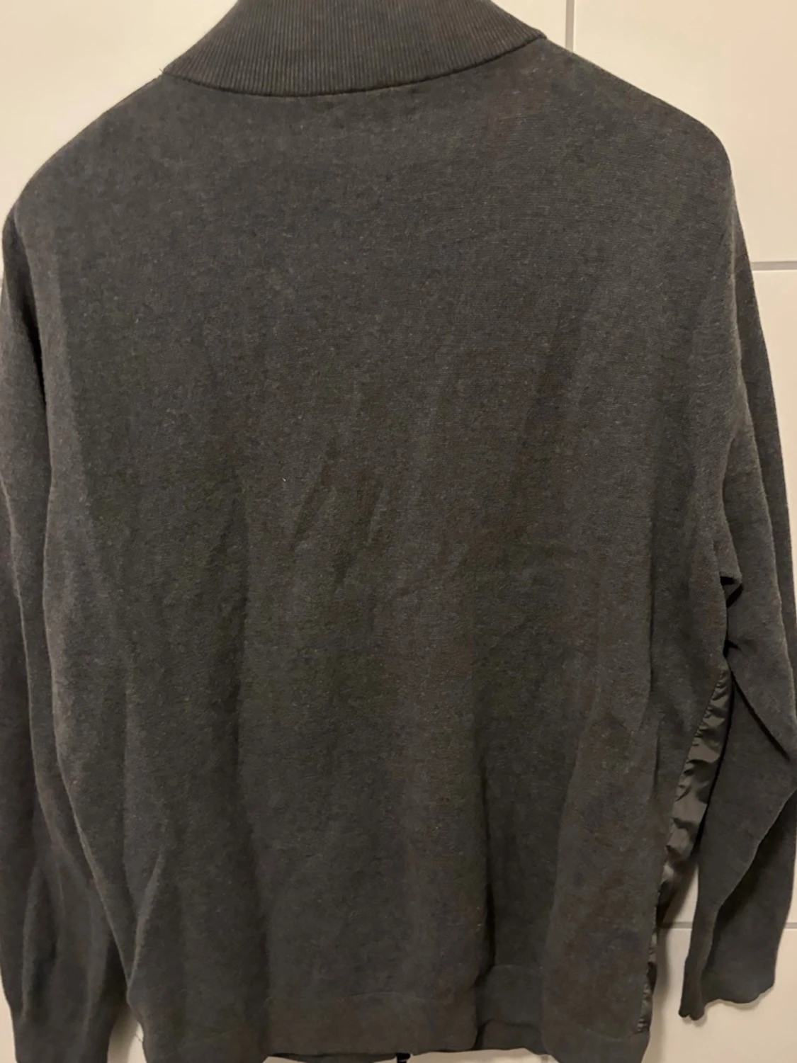 Grå quiltad jacka Massimo Dutti cardigan - 3