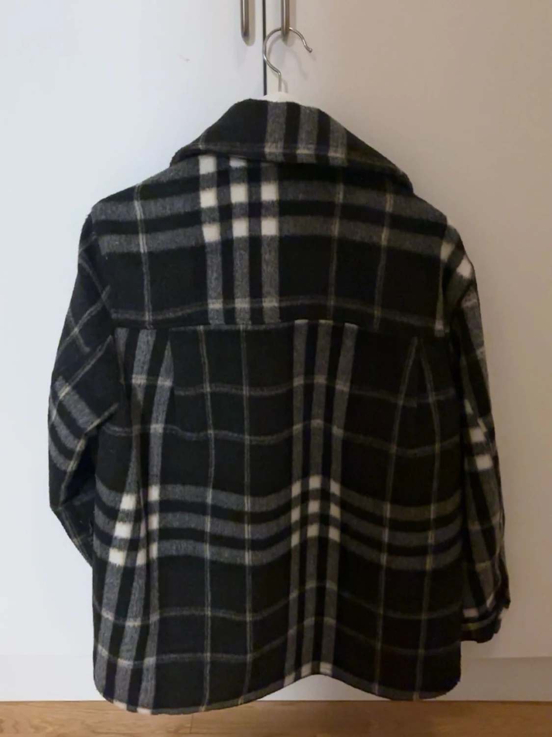 Svart och grå rutig overshirt / jacka - 1